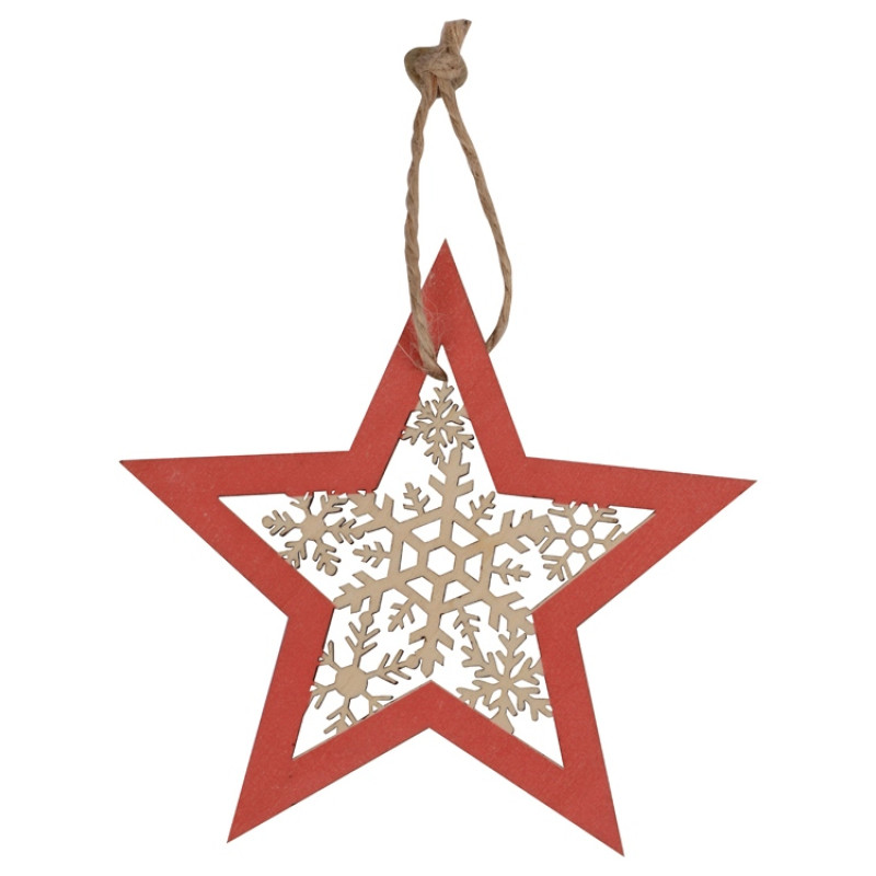 Подвеска деревянная "Звездочка"