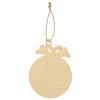 Подвеска деревянная «Новогодний шар»
