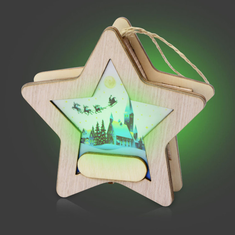 Подвеска с подсветкой, звезда