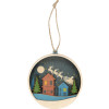 Подвеска деревянная многослойная «Ночь перед рождеством»