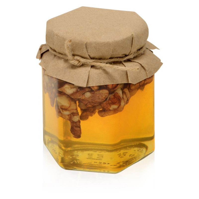 Сувенирный набор "Мед с грецким орехом" 250 гр