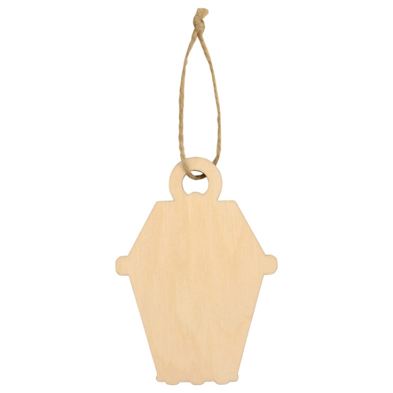 Подвеска деревянная «Новогодний фонарик»