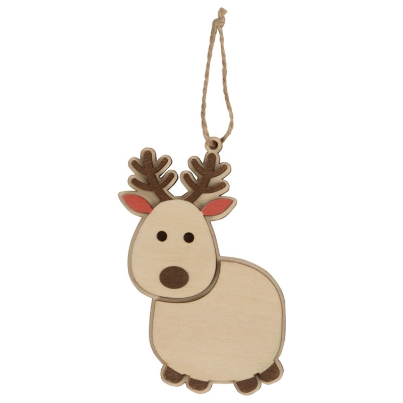 Подвеска деревянная "Олень"