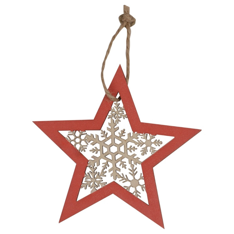 Подвеска деревянная "Звездочка"