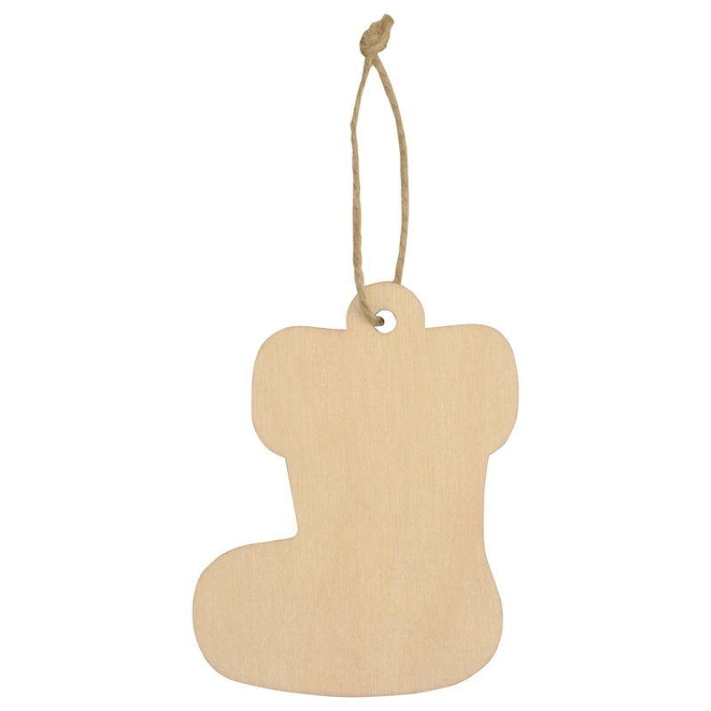 Подвеска деревянная «Новогодний валенок»