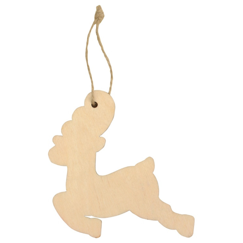 Подвеска деревянная «Рождественский олень»