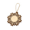 Подвеска «Снежинка», натуральный/коричневый