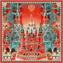 Платок "Кремль - Москва - Фаберже"