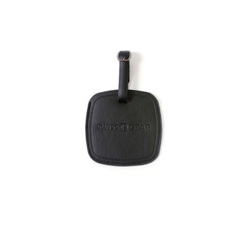 Бирка для багажа SWISSGEAR, ПВХ, 10,5 x 0,4 x 10,5 см, черный