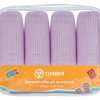 Дорожный набор бутылочек TORBER (4 пр.), силикон, сиреневый