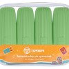Дорожный набор бутылочек TORBER (4 пр.), силикон, салатовый Дорожный набор бутылочек TORBER (4 пр.), силикон, салатовый