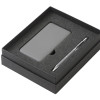 Подарочный набор c ручкой и повербанком 10000 mAh, серый