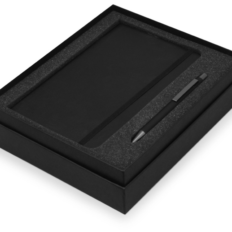 Подарочный набор Moleskine Van Gogh с блокнотом А5 Soft и ручкой, черный