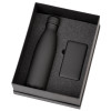 Подарочный набор с термобутылкой и повербанком С1, 5000 mAh, черный