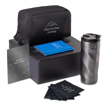 Подарочный набор «Re:m. Road»  с термокружкой, косметичкой и обложкой для паспорта