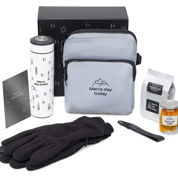 Подарочный набор «Re:m. Step»  с термосом, перчатками и сумкой