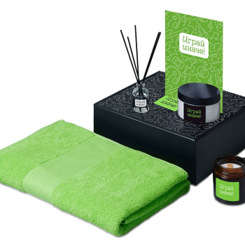 Подарочный набор «Re:y. Care» с полотенцем, солью для ванны и диффузором