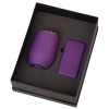 Подарочный набор с термокружкой и повербанком С2, 10000 mAh, фиолетовый