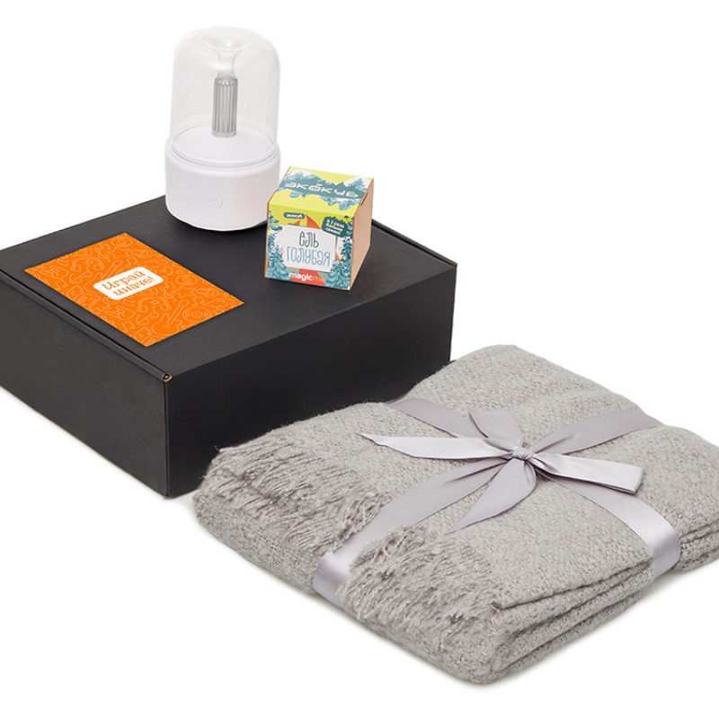 Подарочный набор «Re:y. Grow» с пледом, увлажнителем и набором для выращивания