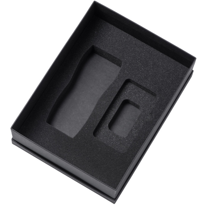 Подарочный набор c термокружкой С1 и повербанком С2, темно-синий