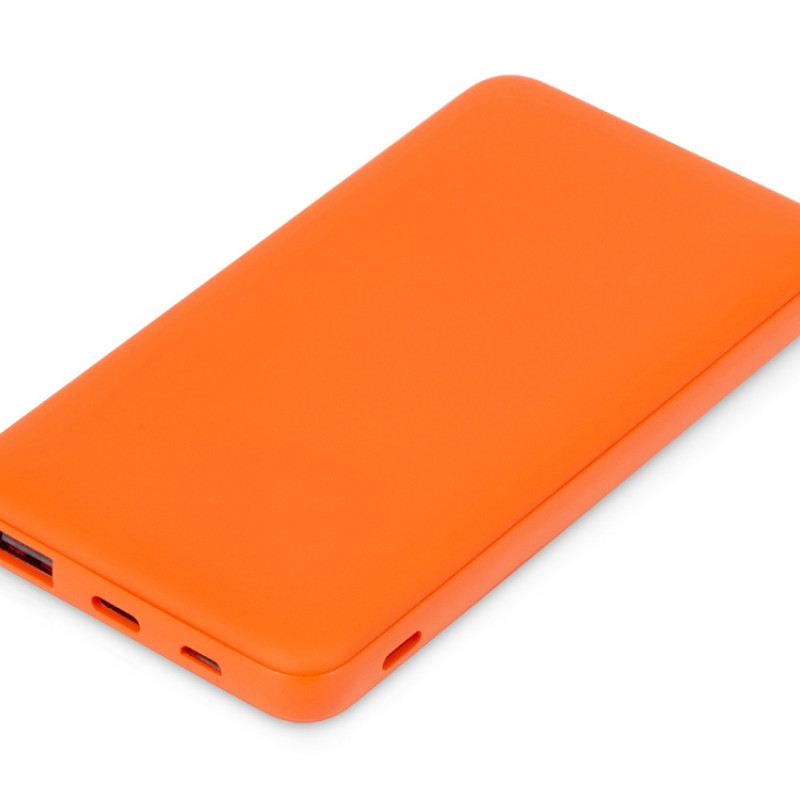 Подарочный набор с бутылкой для воды и повербанком С1, 5000 mAh, оранжевый