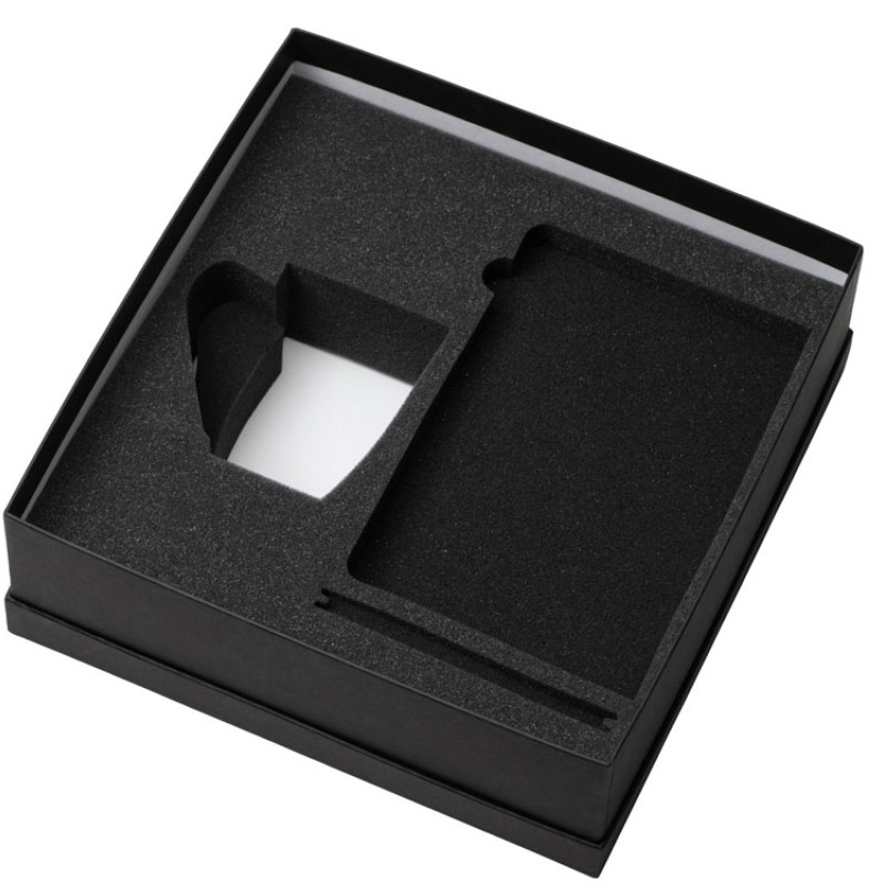 Подарочный набор с блокнотом С1, пластиковой ручкой и кружкой, фиолетовый