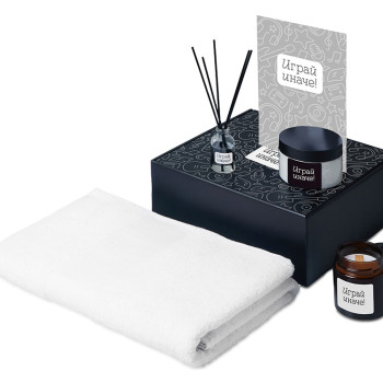 Подарочный набор «Re:y. Care» с полотенцем, солью для ванны и диффузором