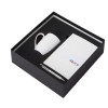 Подарочный набор с блокнотом С2, металлической ручкой и кружкой, белый