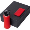 Подарочный набор с бутылкой для воды и повербанком С1, 5000 mAh, красный Подарочный набор с бутылкой для воды и повербанком С1, 5000 mAh, красный