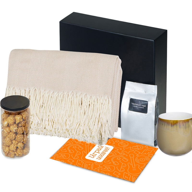 Подарочный набор «Re:y. Haven»  с пледом, кружкой и чаем