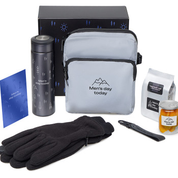 Подарочный набор «Re:m. Step»  с термосом, перчатками и сумкой