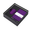 Подарочный набор с блокнотом С2, металлической ручкой и кружкой, фиолетовый