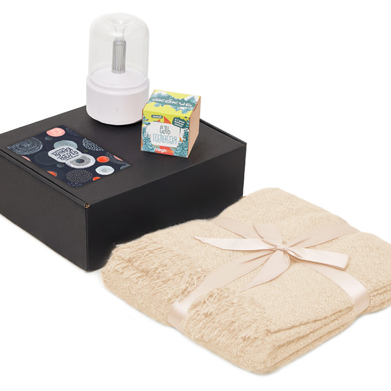 Подарочный набор «Re:y. Grow» с пледом, увлажнителем и набором для выращивания