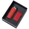 Подарочный набор c вакуумной термокружкой и повербанком С1, красный