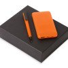 Подарочный набор c пластиковой ручкой, повербанком С2, 10000 mAh, оранжевый Подарочный набор c пластиковой ручкой, повербанком С2, 10000 mAh, оранжевый