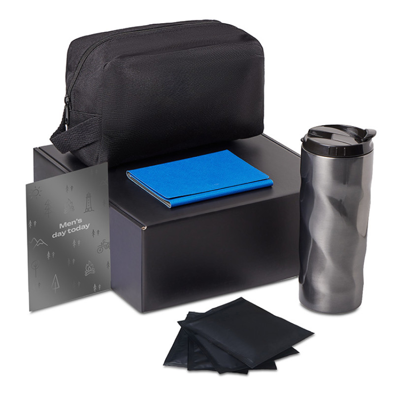 Подарочный набор «Re:m. Road»  с термокружкой, косметичкой и обложкой для паспорта