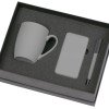 Подарочный набор c кружкой, пластиковой ручкой и повербанком С2, 10000 mAh, серый Подарочный набор c кружкой, пластиковой ручкой и повербанком С2, 10000 mAh, серый