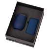 Подарочный набор с термокружкой и повербанком С1, 5000 mAh, темно-синий