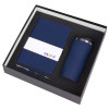 Подарочный набор с блокнотом С2, металлической ручкой и термокружкой, темно-синий