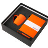 Подарочный набор c блокнотом C2, ручкой и кружкой, оранжевый