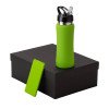 Подарочный набор с бутылкой для воды и повербанком С1, 5000 mAh, зеленое яблоко