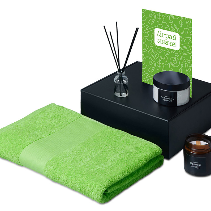 Подарочный набор «Re:y. Care» с полотенцем, солью для ванны и диффузором