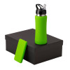 Подарочный набор с бутылкой для воды и повербанком С2, 10000 mAh, зеленое яблоко