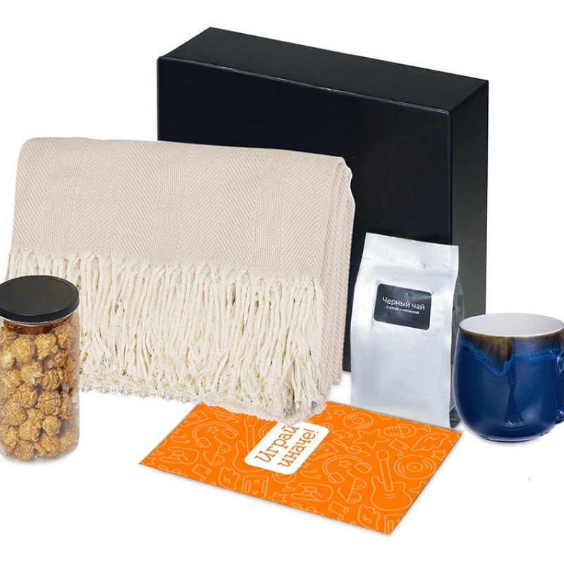 Подарочный набор «Re:y. Haven»  с пледом, кружкой и чаем