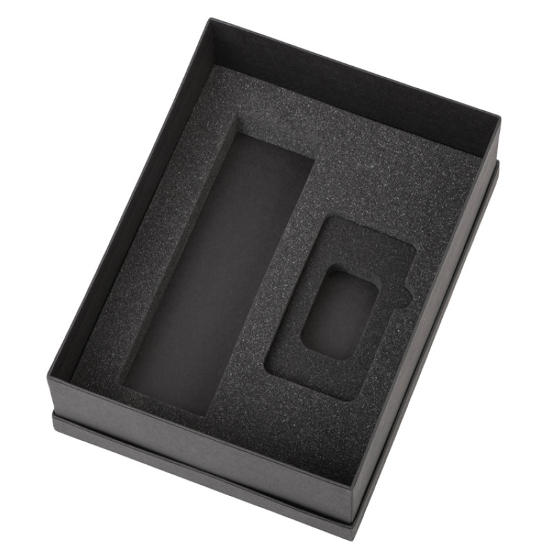 Подарочный набор с термосом и повербанком С2, темно-синий