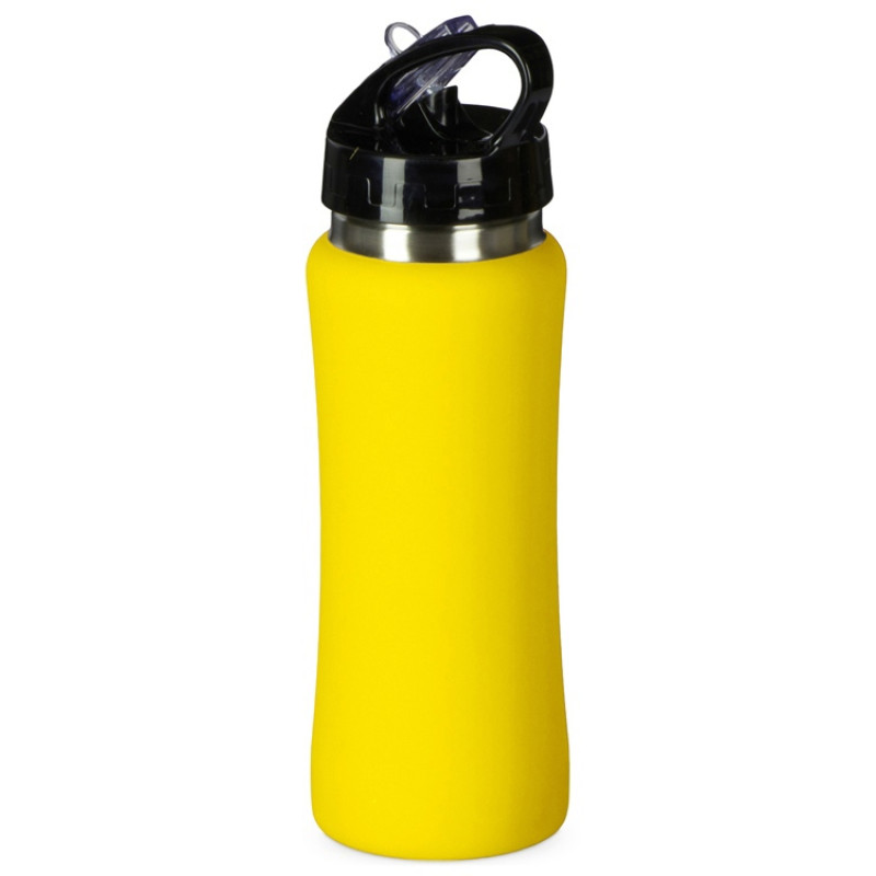 Подарочный набор с бутылкой для воды и повербанком С2, 10000 mAh, желтый