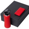 Подарочный набор с бутылкой для воды и повербанком С2, 10000 mAh, красный Подарочный набор с бутылкой для воды и повербанком С2, 10000 mAh, красный