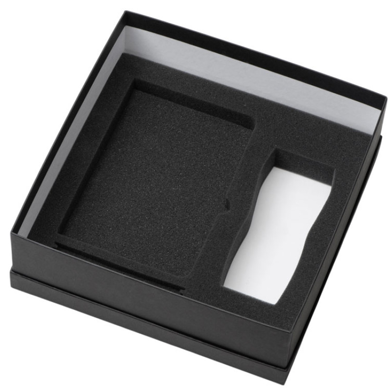 Подарочный набор с блокнотом С3, металлической ручкой и термокружкой, красный