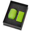 Подарочный набор с термокружкой и повербанком С2, 10000 mAh, зеленое яблоко