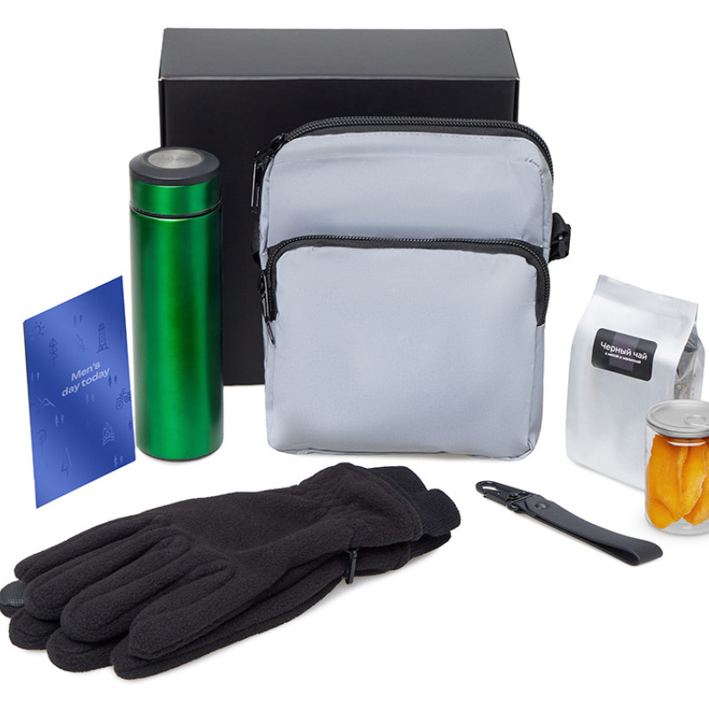 Подарочный набор «Re:m. Step»  с термосом, перчатками и сумкой